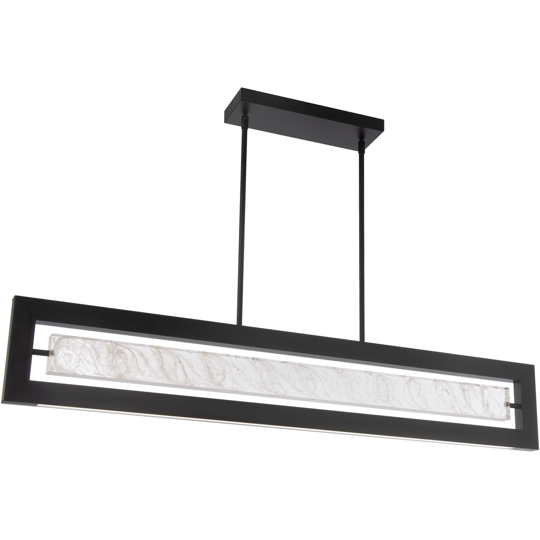 48 inch black sales light fixture