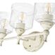 Keating 3 Light 23.88 inch Antique Ivory Vanity Light Wall Light