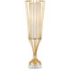 Forlana 26.5 inch 25 watt Contemporary Gold Leaf Table Lamp Portable Light