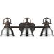 Yep Duncan Vanity Wall Light in Rubbed Bronze, Chrome