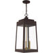Oslo 3 Light 10.5 inch Bronze Outdoor Pendant Lantern