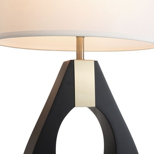 Pearson 30 inch 23.00 watt Ebony and Weathered Brass Table Lamp Portable Light