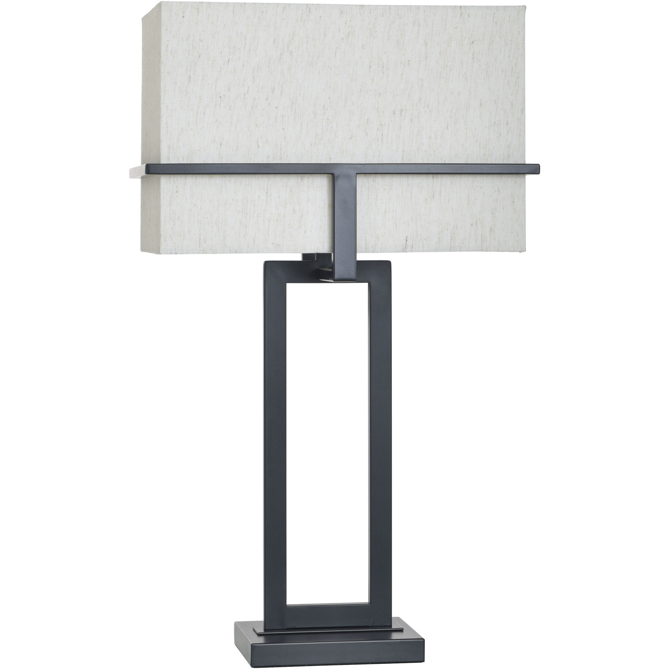 Cameron 29.5 inch 100.00 watt Tabby Black Table Lamp Portable Light