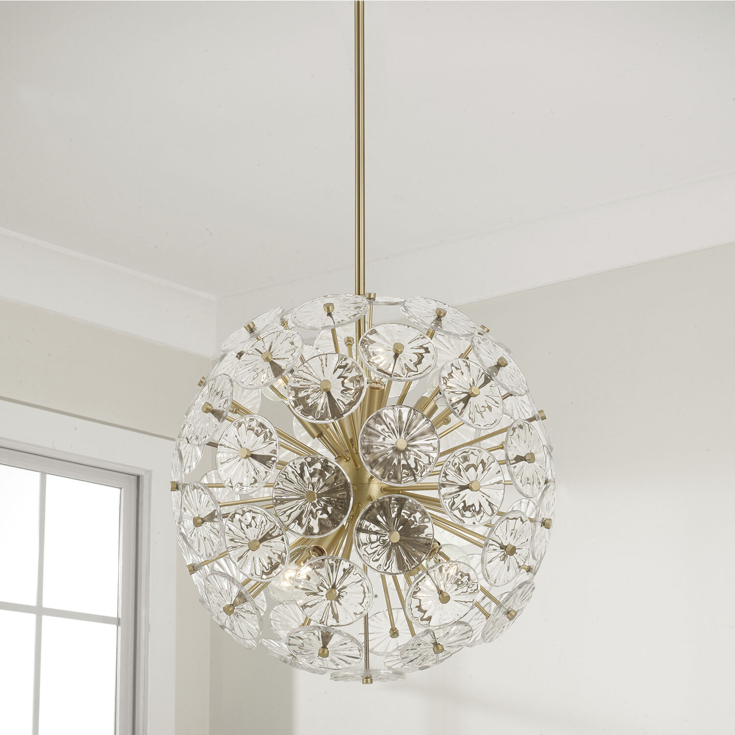 Emelie 8 Light 18 inch Matte Brass Pendant Ceiling Light