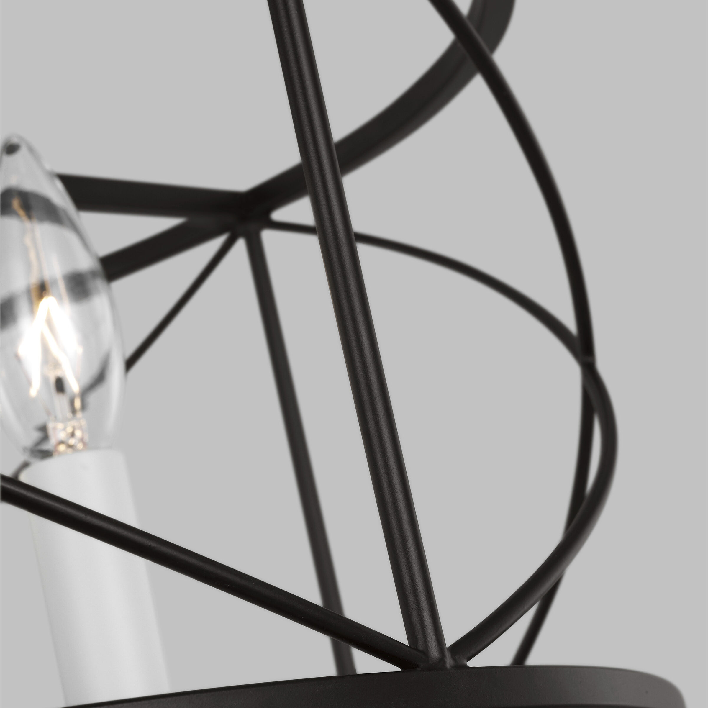 C&M by Chapman & Myers Beatrix 4 Light 15 inch Aged Iron Semi-Flush Mount Ceiling Light