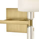 Anika 2 Light 14 inch Lacquered Brass Vanity Light Wall Light