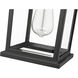 Portland 1 Light 14 inch Black Outdoor Wall Light in Clear Beveled Glass, 4.94