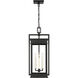 C&M by Chapman & Myers Cupertino 4 Light 11.13 inch Textured Black Outdoor Hanging Lantern