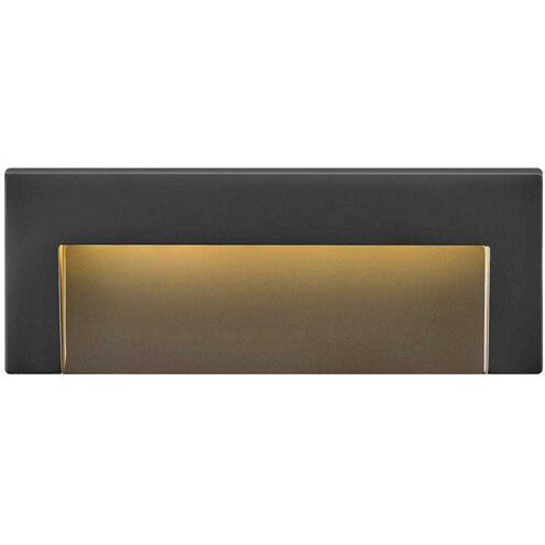 Taper 12v 2.50 watt Satin Black Landscape Deck Sconce, Horizontal