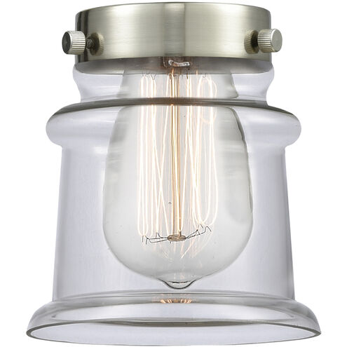 Nouveau 2 Canton 1 Light 5.25 inch Brushed Brass Mini Pendant Ceiling Light in Incandescent, Clear