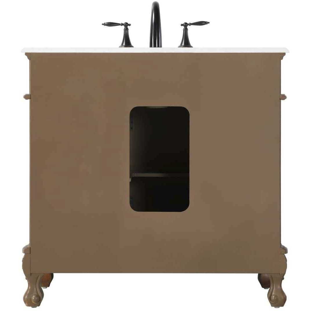 Danville 36 X 36 inch Teak Bathroom Vanity Cabinet