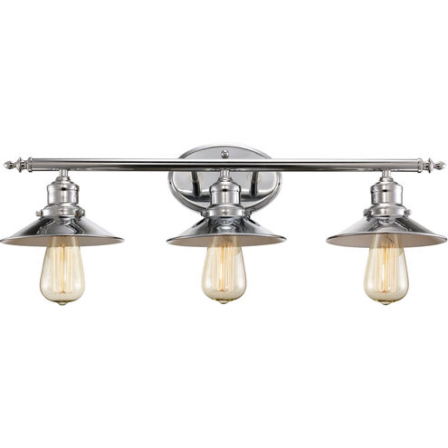 Griswald 3 Light 25 inch Polished Chrome Vanity Bar Wall Light