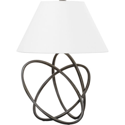 Miles 25 inch 75.00 watt French Iron Table Lamp Portable Light