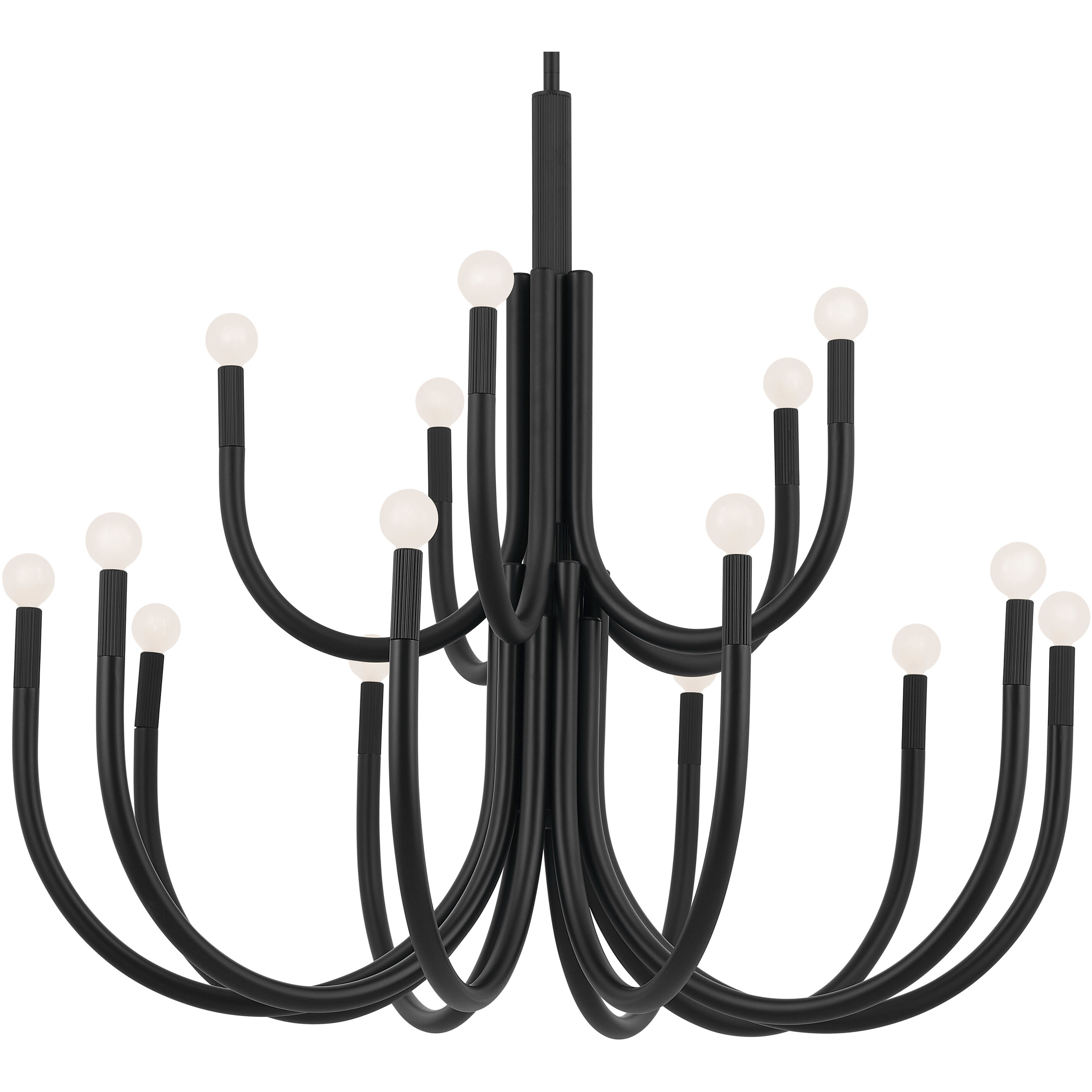 Odensa LED 40.25 inch Black Chandelier Ceiling Light