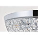 Taye 4 Light 18 inch Chrome Flush Mount Ceiling Light