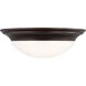 Nash 3 Light 16.75 inch Bronze Flush Mount Ceiling Light