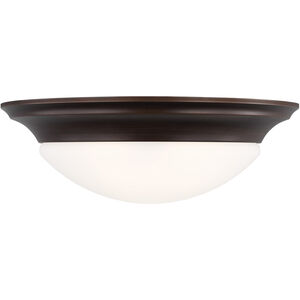 Nash 3 Light 16.75 inch Bronze Flush Mount Ceiling Light