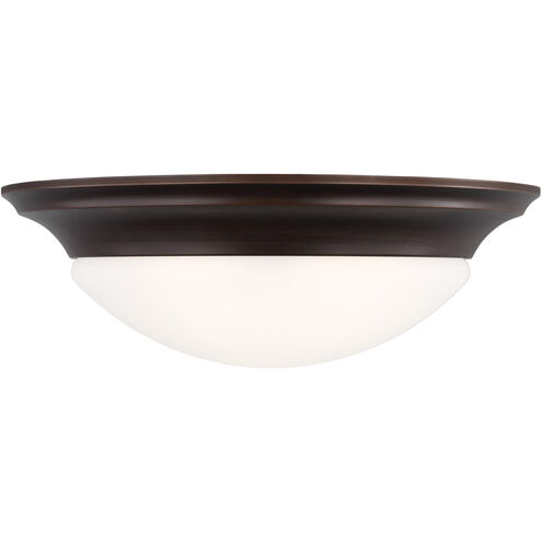 Nash 3 Light 16.75 inch Bronze Flush Mount Ceiling Light