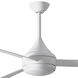 Atlas Donaire 52 inch Gloss White Outdoor Ceiling Fan, Coastal Wet Rated