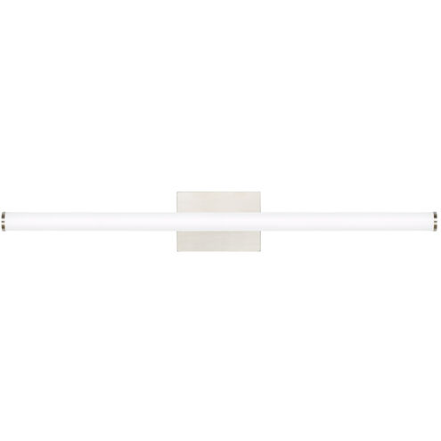 Lufe LED 36 inch Satin Nickel Bath Light Wall Light in LED 90 CRI 3000K, Integrated LED