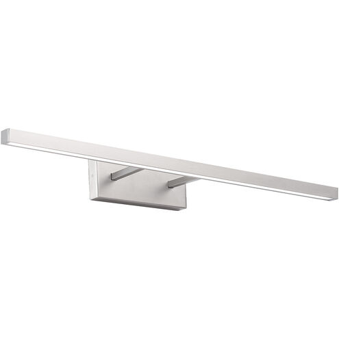 Parallax LED 24 inch Brushed Nickel Bath Vanity & Wall Light in 2700K, dweLED