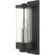Hillcrest 2 Light 16 inch Textured Black Outdoor Wall Lantern