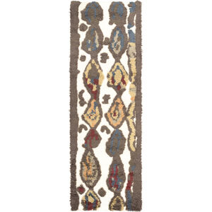 Midelt 96 X 30 inch Khaki, Camel, Tan, Dark Red, Charcoal, Taupe Rug