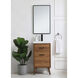 Boise 18 X 18 X 33 inch Walnut Brown and Black Vanity Sink Set