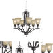 Riverton 6 Light 27 inch Dark Bronze Chandelier Ceiling Light