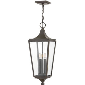 Jaymes LED 9 inch Oil Rubbed Bronze Outdoor Hanging Lantern