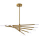 Canada LED 30 inch Gold Chandelier Ceiling Light