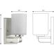 League 1 Light 5 inch Brushed Nickel Bath Vanity Wall Light