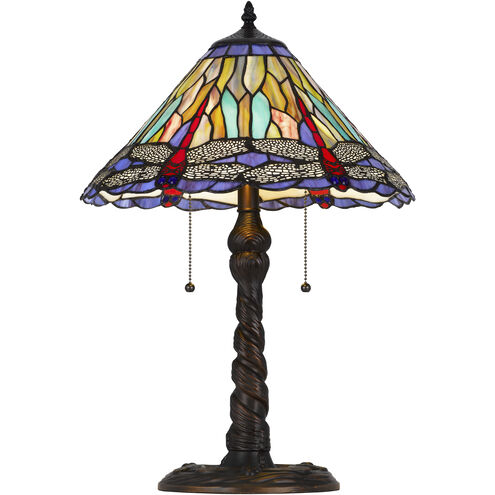 3109 Tiffany 23 inch 60.00 watt Dark Bronze Table Lamp Portable Light