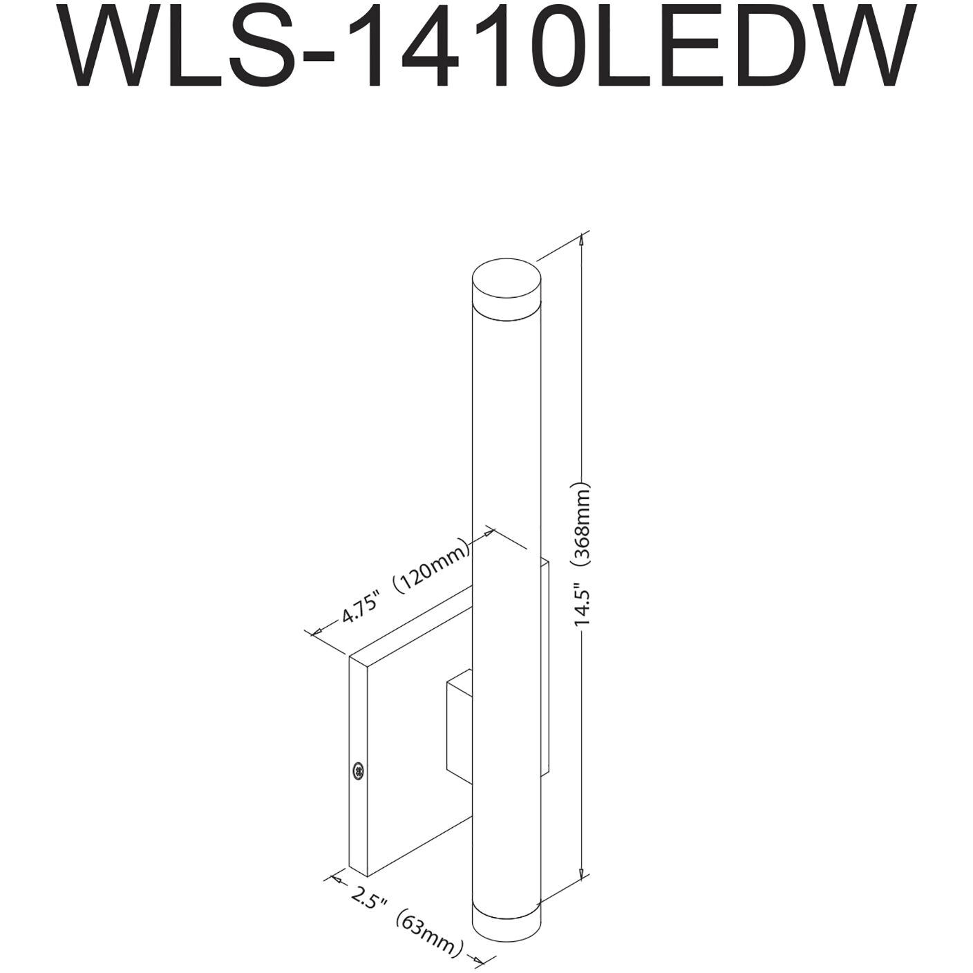 Wilson LED 4.5 inch Matte Black Decorative Wall Sconce Wall Light