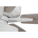 Super Pro 119 60 inch White with White/Washed Oak Blades Contractor Ceiling Fan, Pan