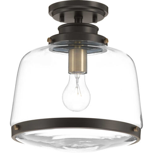 Judson 1 Light 11 inch Antique Bronze Flush Mount Ceiling Light