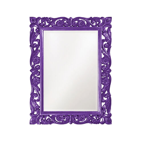Chateau 42 X 31 inch Glossy Royal Purple Wall Mirror