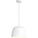 Taiko 1 Light 11.81 inch Matte White Interior Pendant Light Ceiling Light