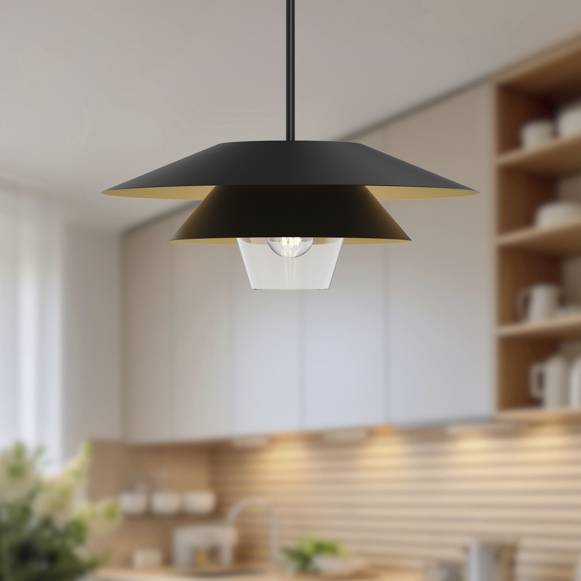 Alora Mood Tetsu Pendant Ceiling Light in Matte Black