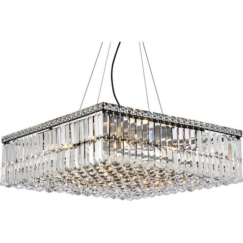 Maxime 12 Light 24 inch Black and Clear Chandelier Ceiling Light in Royal Cut
