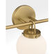 Ortesa 3 Light 24 inch Legacy Brass Vanity Wall Light