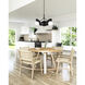 Alora Mood Plume 3 Light 33.63 inch Matte Black Chandelier Ceiling Light