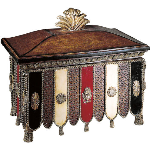Decorative 17.5 inch Belcaro Walnut with Color Highlights Gift Box