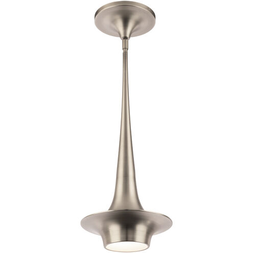 Hugo 1 Light 10.13 inch Brushed Nickel Mini Pendant Ceiling Light