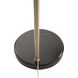 Luna Bella 92 inch 9 watt Weathered Brass and Black Arc Floor Lamp Portable Light