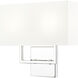 Saxon Wall Sconce Wall Light in Polished Nickel