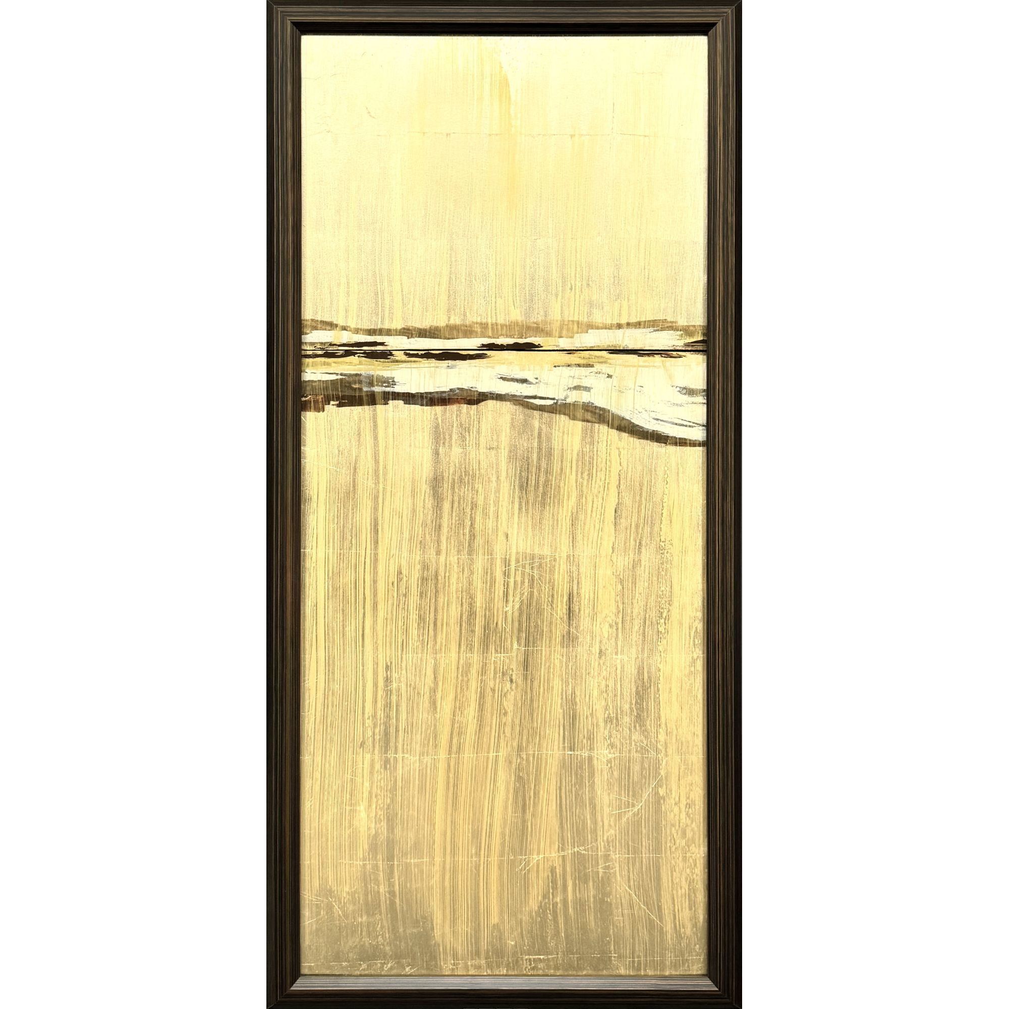 Golden Sunrise Multi and Brown and Metallic and Rust Framed Art, The Studio