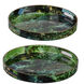 Modern Green Tray, Set of 2