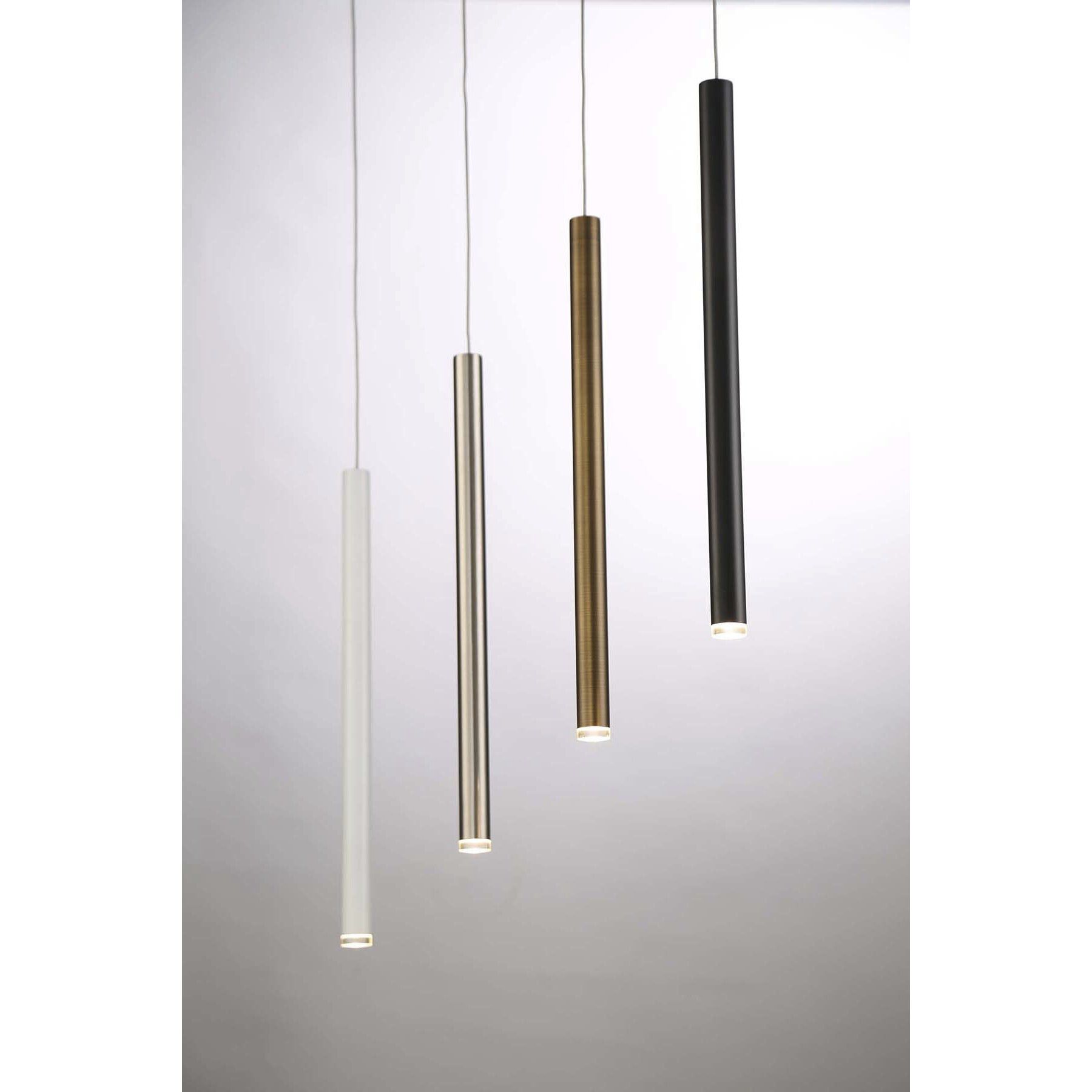 Navada LED 1 inch Satin Nickel Pendant Ceiling Light, Large
