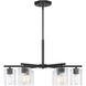 Haven LED 32 inch Matte Black Chandelier Ceiling Light